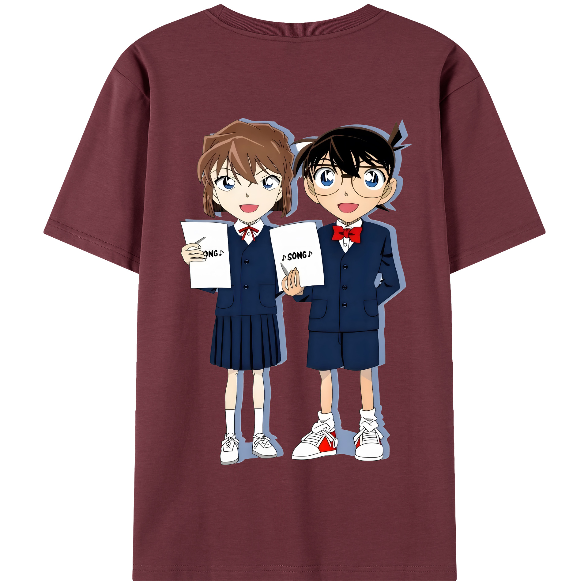 （画像用） 名探偵コナン 灰原 哀 はいばら あい Detective Conan Anita Hailey、Vi Graythorn Haibara Ai 綿100％半袖Tシャツ（背面プリント）